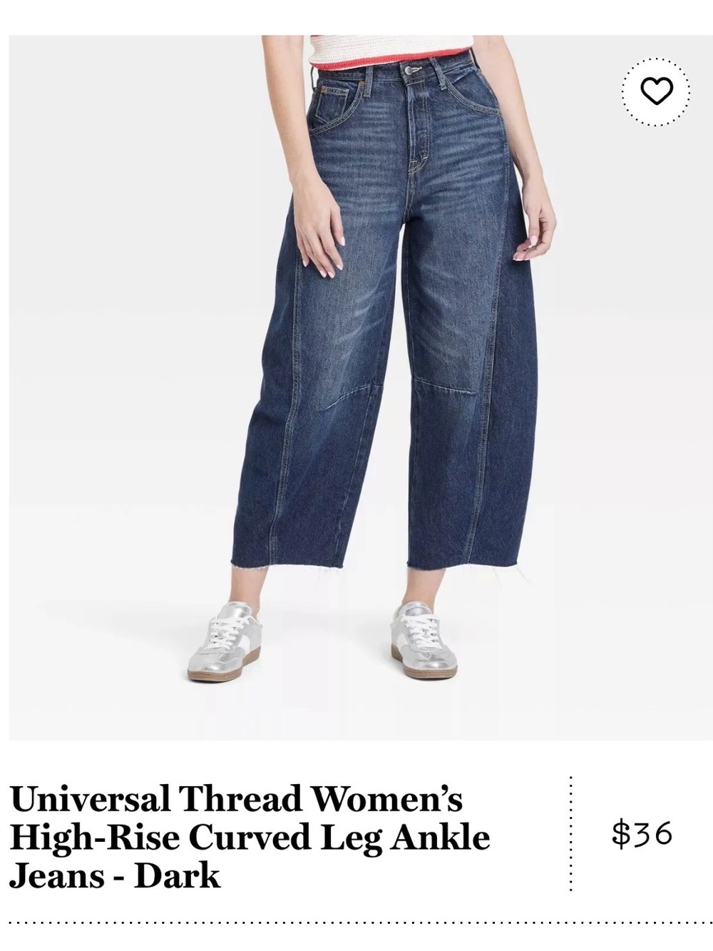 Universal Thread Dark Blue Wide Leg Jeans - Picture 6 of 8